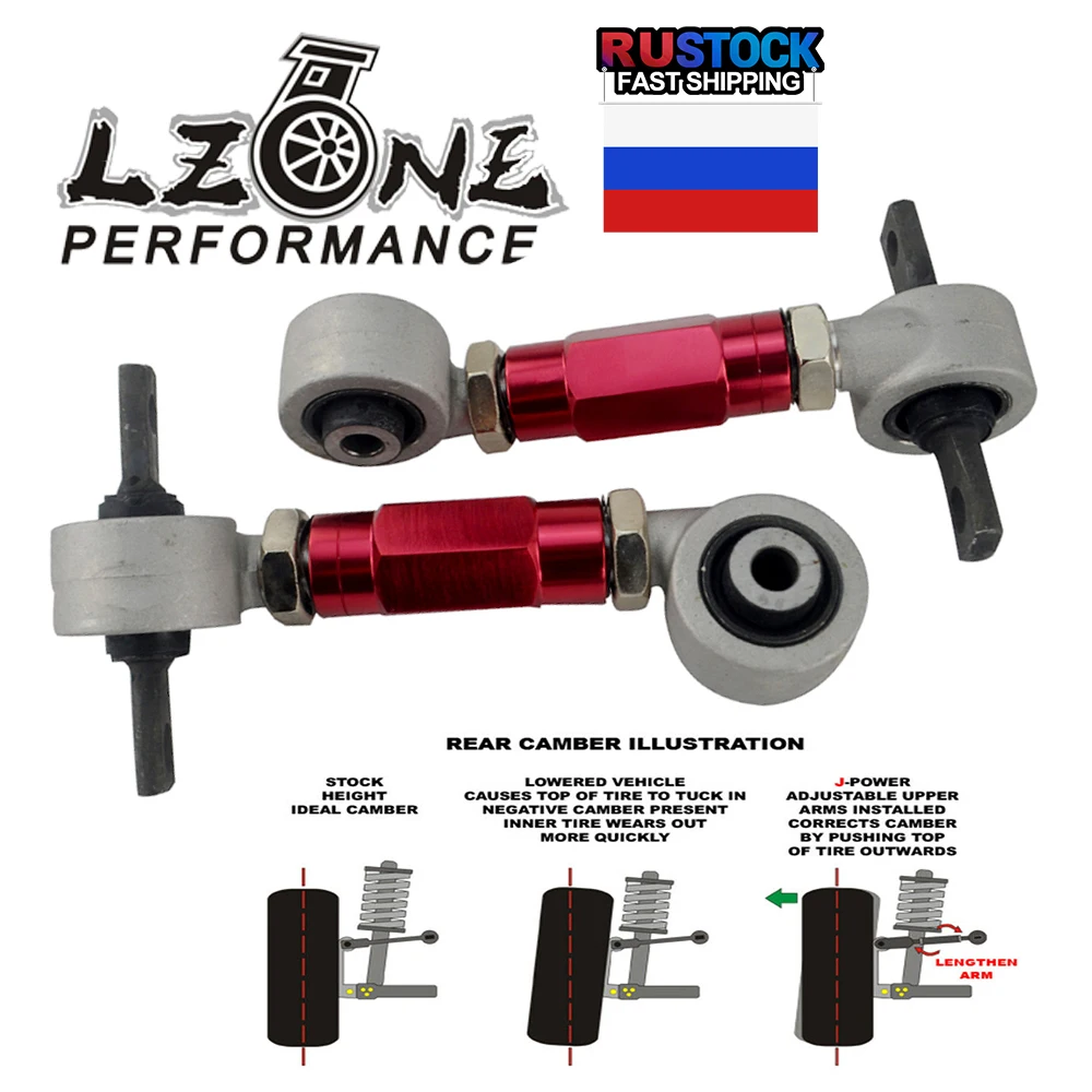 LZONE - Camber traseiro KiT PARA HONDA ACURA CIVIC INTEGRA CRX KIT DE BRAÇO DE CAMBRO TRASEIRO EG EK DC2 EF JR9851