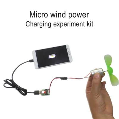 Conjunto de gerador de energia eólica portátil, motor de turbina, alternador, auto-geração, carregador de telefone de emergência