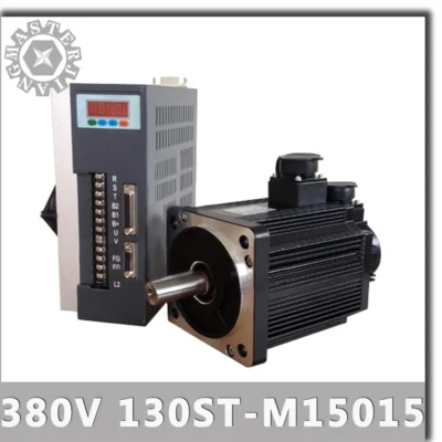 380V 2.3KW 2300W 130ST-M15015 AC Servo motor 1500RPM 15N.M. Driver combinado de ímã permanente de unidade CA tripla fase tripla tripla.