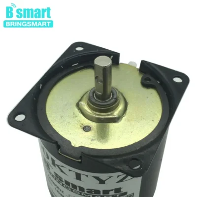 Bringsmart motor elétrico reversível, motor de ímã permanente de 110v 220v com alto torque para motor de churrasco potente, peças domésticas 60ktyz