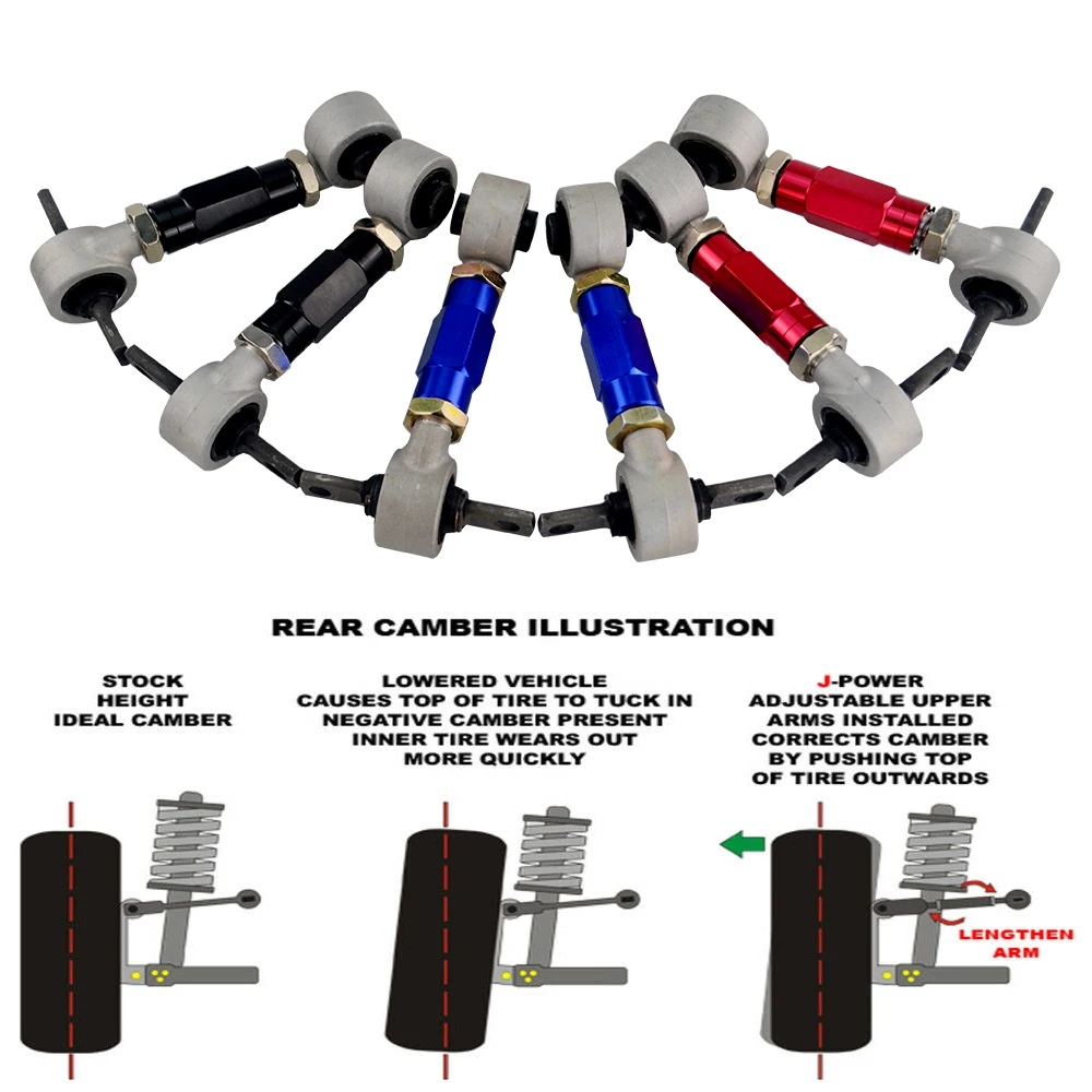 LZONE - Camber traseiro KiT PARA HONDA ACURA CIVIC INTEGRA CRX KIT DE BRAÇO DE CAMBRO TRASEIRO EG EK DC2 EF JR9851 - Image 2