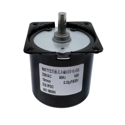 Motor síncrono de ímã permanente 60KTYZ motores redutores de velocidade AC220V 14W inversão positiva e negativa controlável