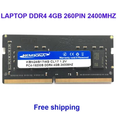 Kembona memória ram portátil ddr4 4gb 2400mhz 4g para notebook sodimm ram módulo 260pin 2666mhz