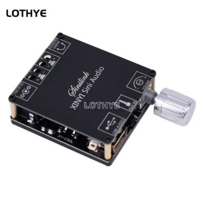 Mini 50wx2 bluetooth 5.0 amplificador de potência digital de áudio sem fio placa estéreo amplificador bluetooth 3.5mm usb app c50l