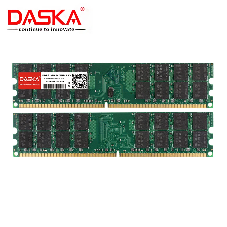 Daska ddr2 4gb ram 800mhz PC2-6400 memória desktop regulável apenas para amd 8gb (4gbx2pcs) 240pin não-ecc alta compatibilidade - Image 2