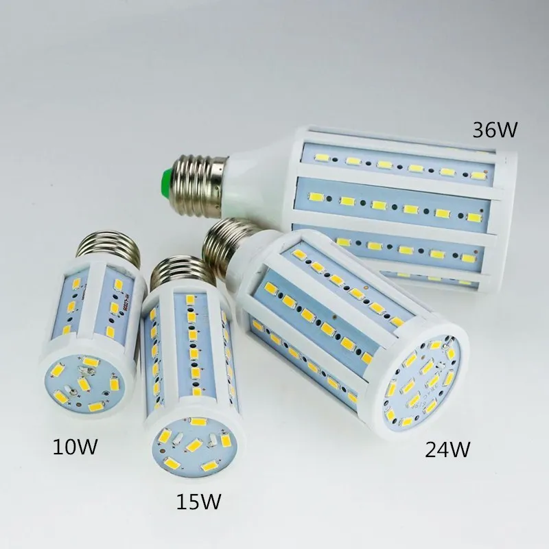 Lâmpada LED tipo milho de 5W 10W 15W 24W 28W 36W 60W 80W 120W 150W AC85-265V, com soquete E27 E26 E14 B22 E39 E40, luz branca quente ou fria. - Image 3