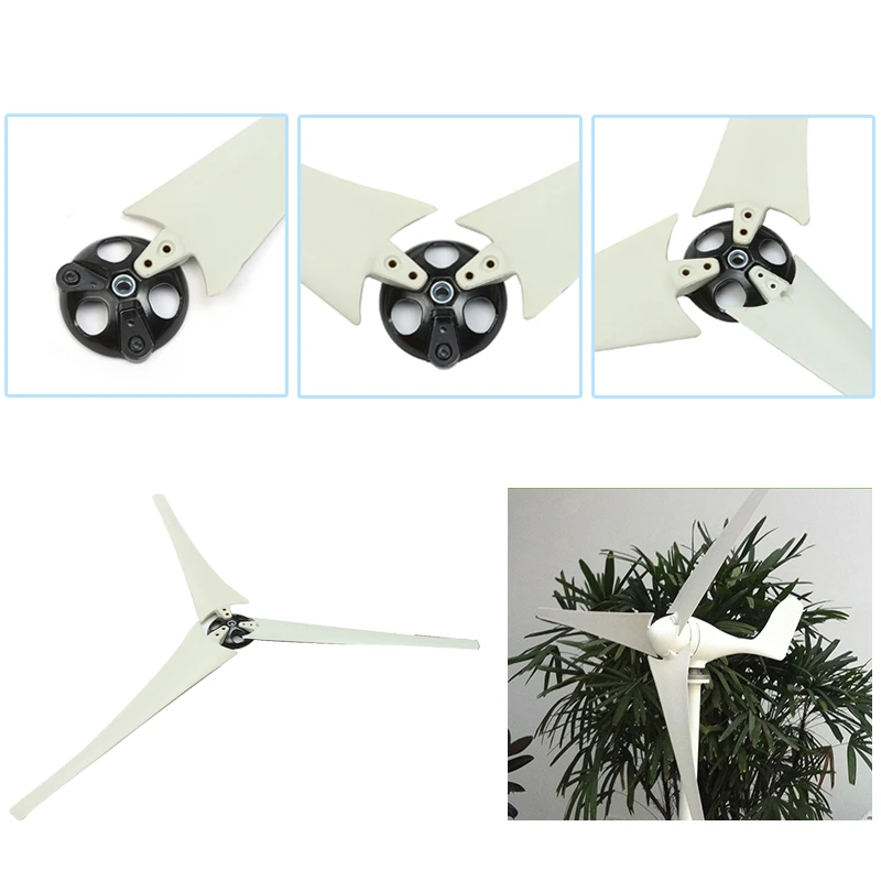 Lâminas de fibra de nylon para turbina eólica horizontal, acessórios para geradores eólicos, 550mm, 580mm, 600mm, 750mm, 800mm, 900mm, DIY - Image 6