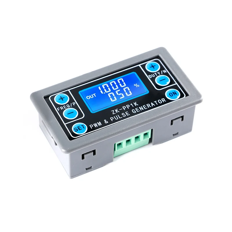 Gerador de sinal pwm lcd de modo duplo ZK-PP1K 1 canal 1hz-150khz pwm ciclo de trabalho de frequência de pulso gerador de onda quadrada ajustável - Image 2