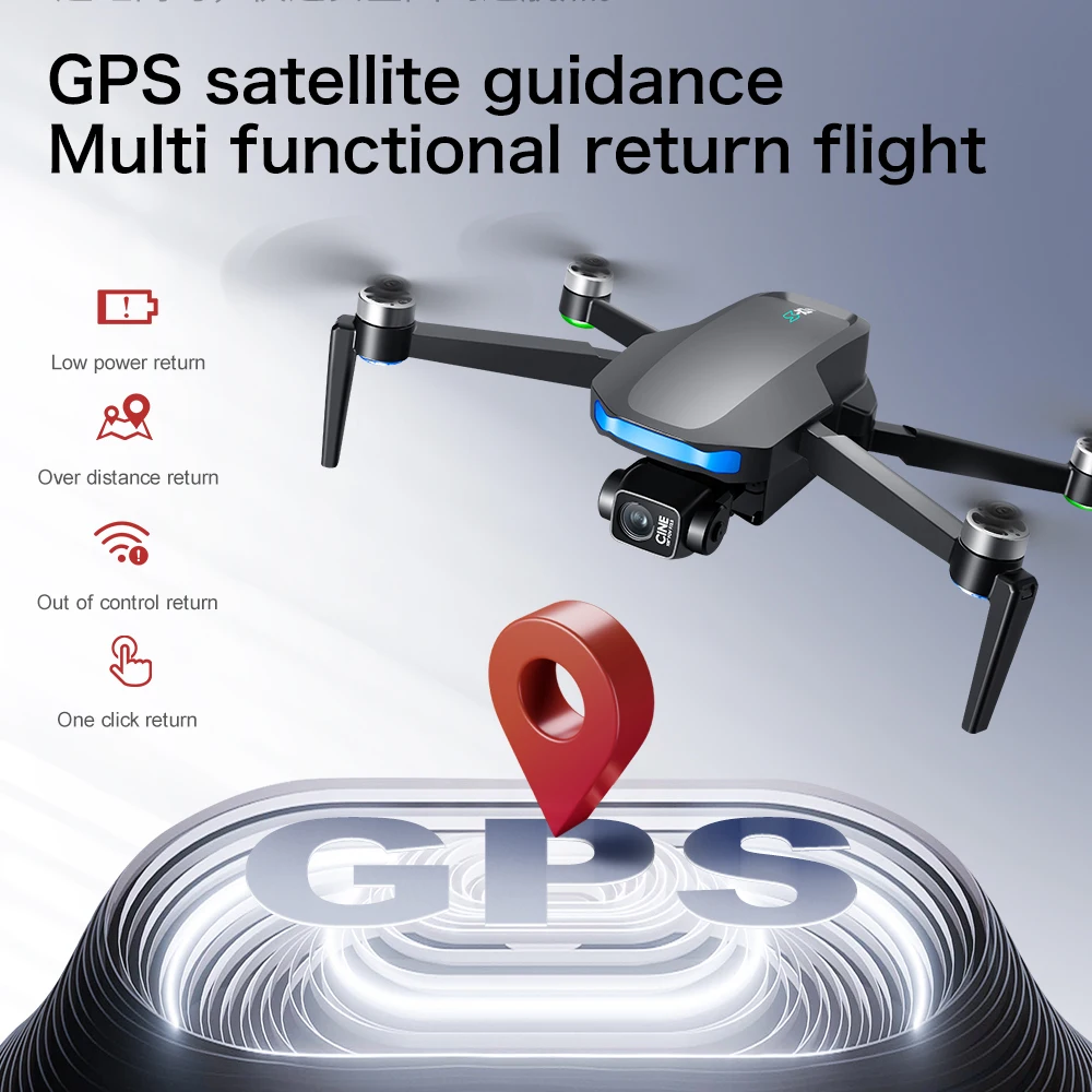 S-X1 MAX 4K Drone Profissional Com Câmera HD 3 Eixos Gimbal GPS Dron Brushless 5G WIFI Tela Controle Remoto RC Quadcopter Brinquedos - Image 4