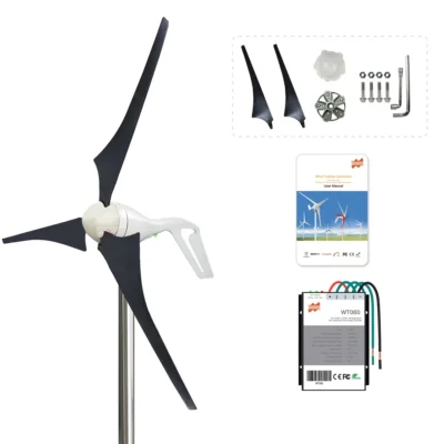3 ou 5 Lâminas 400W 12V 24V Gerador De Turbina Eólica Com Controlador De Indicador LED Pequeno Mini Gerador De Turbina De Vento para Casa
