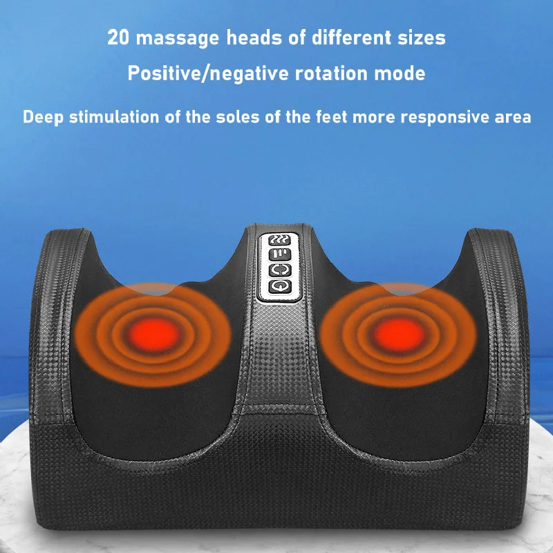 Máquina elétrica massageadora de pés com terapia de aquecimento, rolo de amassar shiatsu de compressão quente para relaxamento muscular - Image 2