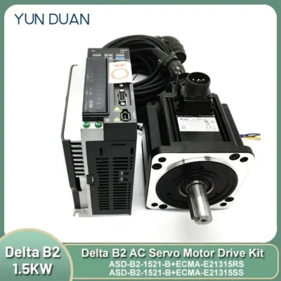 Delta 1.5kw ac servo motor driver 7.16nm 2000rpm 130mm ASD-B2-1521-B ECMA-E21315RS ECMA-E21315SS 17bit motor codificador com freio