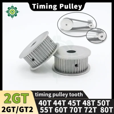 Polia dentada 2gt 40t 44t 45t 48t 50t 55t 60t 70t 72t 80t polia 40 dentes 48 dentes 50 dentes 60 dentes 70 dentes 72 dentes 80 dentes 2m gt2