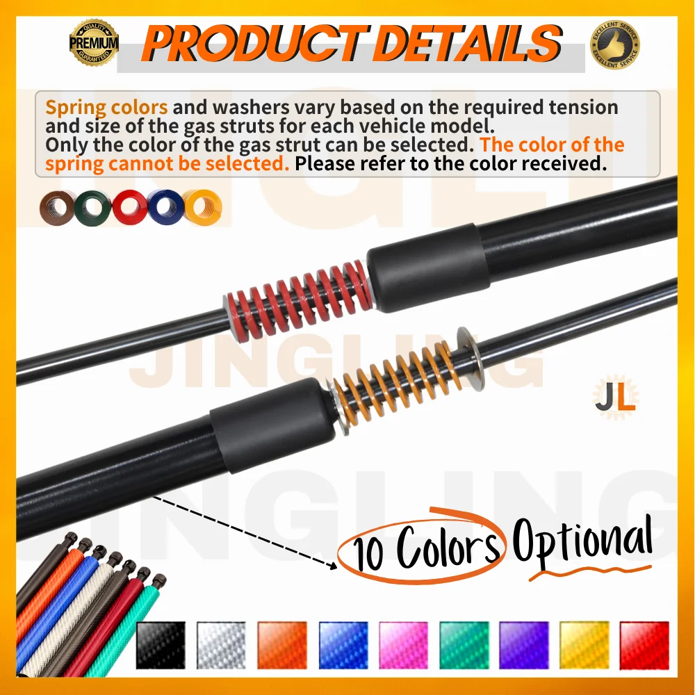 Qty(2) suportes de porta-malas com mola para SEAT Ibiza Mk5 (6F/KJ1) 5 portas Hatchback 2017-presente Suporte de elevação de bagageira traseira Choque - Image 3