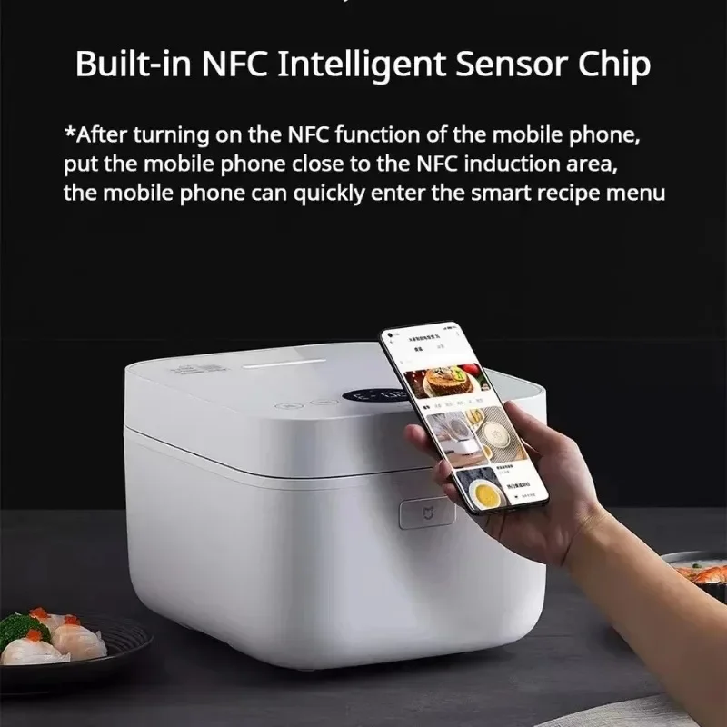 Xiaomi mijia panela de arroz inteligente ih 3l pressão fogão elétrico app reserva inteligente função nfc ih aquecimento não-pegajoso - Image 3