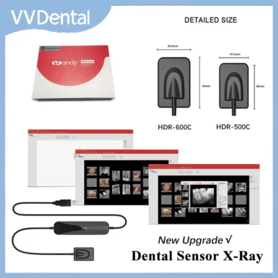 VV Dental RVG X-Ray Digital Sensor Dental, Sistema de Imagem Intraoral, Imagem HD, Handy, Ferramentas de Odontologia, HDR500C, 600C