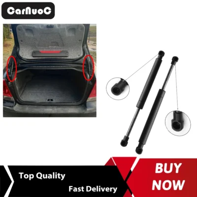 Para volvo s60 2001-2009 2 pçs hastes de suporte de elevador da porta traseira do carro suportes de choque de mola a gás acessórios do carro