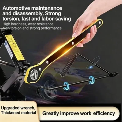 Chave de impacto para macaco de carro, braço extensor, ferramenta universal economizadora de esforço para remoção de pneus de sedan, chave catraca, ferramenta de manutenção