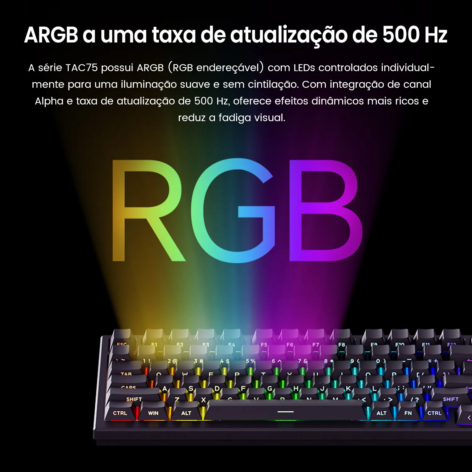 Akko tac75 he teclado magnético 75% gatilho rápido 0.005mm rgb 8k taxa de pesquisa com fio mecânico esports teclado para jogos para gamer - Image 5