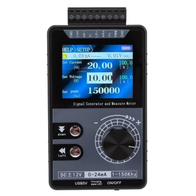 Gerador de Sinal Ajustável 4-20mA, Simulador de Tensão e Corrente DC para Teste e Calibração de Painéis de Controle PLC, LED e Pulso PWM 1-150kHz