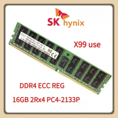 SK hynix 16GB 2Rx4 PC4 2133P DDR4 2133MHz ECC REG RDIMM RAM Memória de servidor registrada 16G X99 uso