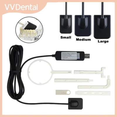 Sensor de Raios-X Digital VVDental: Sistema de Imagem Intraoral HD com Suporte Posicionador para Radiografia Odontológica