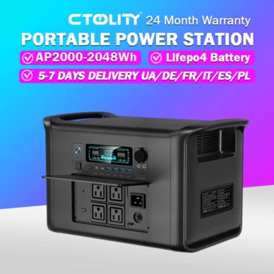 banco poderoso exterior das baterias Lifepo4 da central elétrica portátil 2000Wh Power Bank 640000 Acampamento de bateria secundária de grande capacidade mAh