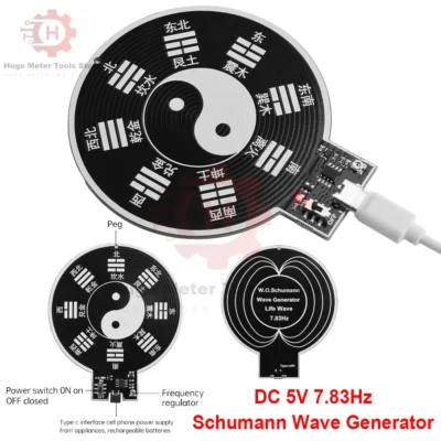 Gerador de onda schumann dc5v 7.83hz, versão de onda eletromagnética, gerador de sinal de pulso de frequência extremamente baixa com TYPE-C