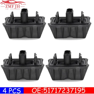 4pcs Jack Pad sob suporte para carro de elevação 51717237195 Adequado para BMW 1 3 5 6 7 séries X1 E81 E82 E90 F10 F13 F01 F10