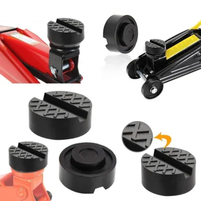 Jacks de carro elevador hidráulico roda de borracha dolly anti-deslizamento ferroviário adaptador bloco de suporte para ponte mecânica oficina ferramentas kit almofadas