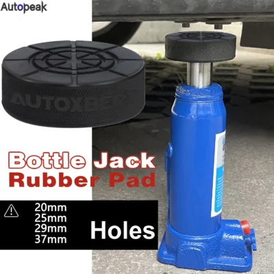 Borracha Garrafa Jack Pad Protector Adapter, Car Jacking Tool, Pinch Weld, Side Lifting Disk, 2 - 10t Bottle Jacks, 20, 25, 29, 37mm Hole