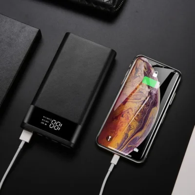 Estojo de carregador de bateria durável, longa vida útil, grande capacidade, 20000mAh, carregamento rápido (sem bateria)