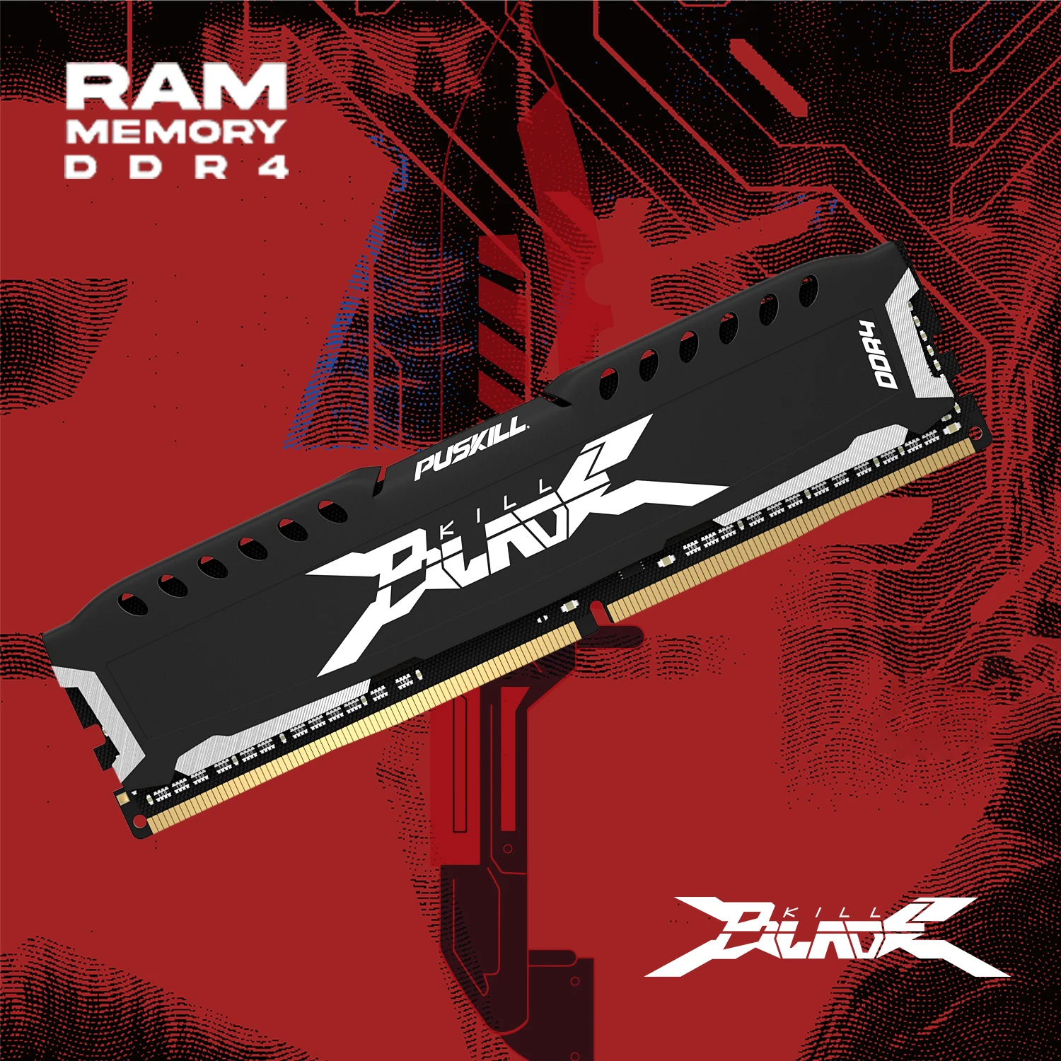 PUSKILL Memória RAM DDR4 16GB 8GB 1.2V 3200MHz 2666MHz Computador de mesa UDIMM Colete de resfriamento Memória Memoria - Image 6