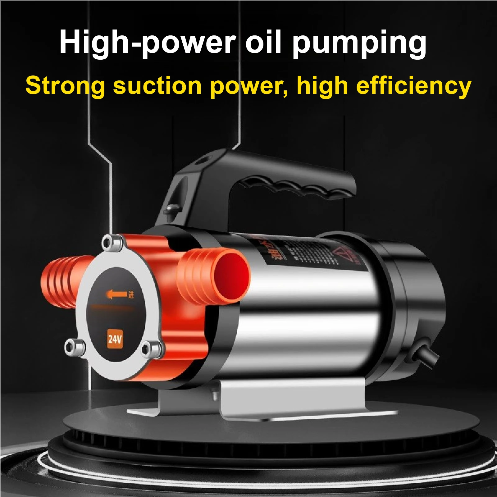 Bomba Elétrica de Transferência de Óleo e Água 12V 24V 48V 220V DC Portátil Alta Vazão Uso Industrial e Veicular Bomba de Combustível e Água com Alça - Image 3