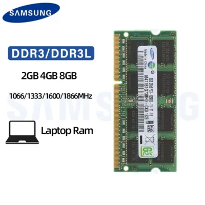 Samsung laptop ram ddr3 ddr3l 2gb 4gb 8gb 1066 1333 1600 1866mhz SO-DIMM PC3-12800 PC3L-12800 memória ram de notebook de canal duplo