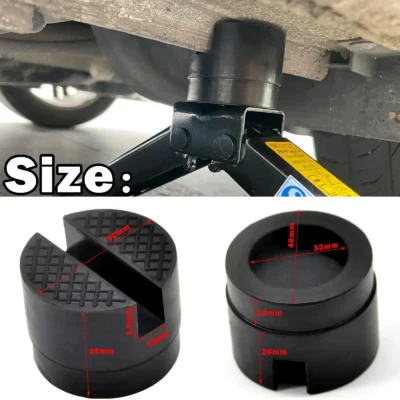 Universal carro elevador jack suporte almofadas de borracha quadro protetor adaptador piso entalhado carro jack almofada de borracha para lexus subaru fiat volvo