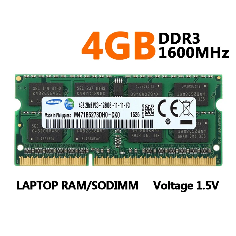 Samsung Laptop Ram DDR3L DDR3 2GB 4GB 8GB 1600Mhz SO-DIMM PC3-12800 PC3L-12800 Notebook DDR3 Dual Channel - Image 2