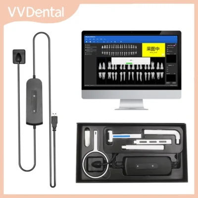 Sensor de raio X digital dental com suporte 2 anos de garantia Sistema de imagem intraoral de alta frequência com radiovisografia de imagem HD