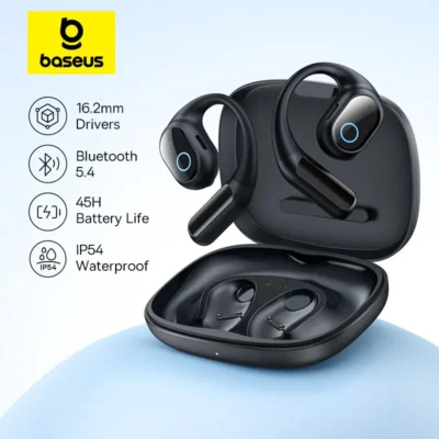 Baseus Eli 10i Fit Fones de ouvido abertos Ganchos de ouvido sem fio Bluetooth 5.4 Fones de ouvido IP54 à prova d'água Condução de ar Fones de ouvido esportivos