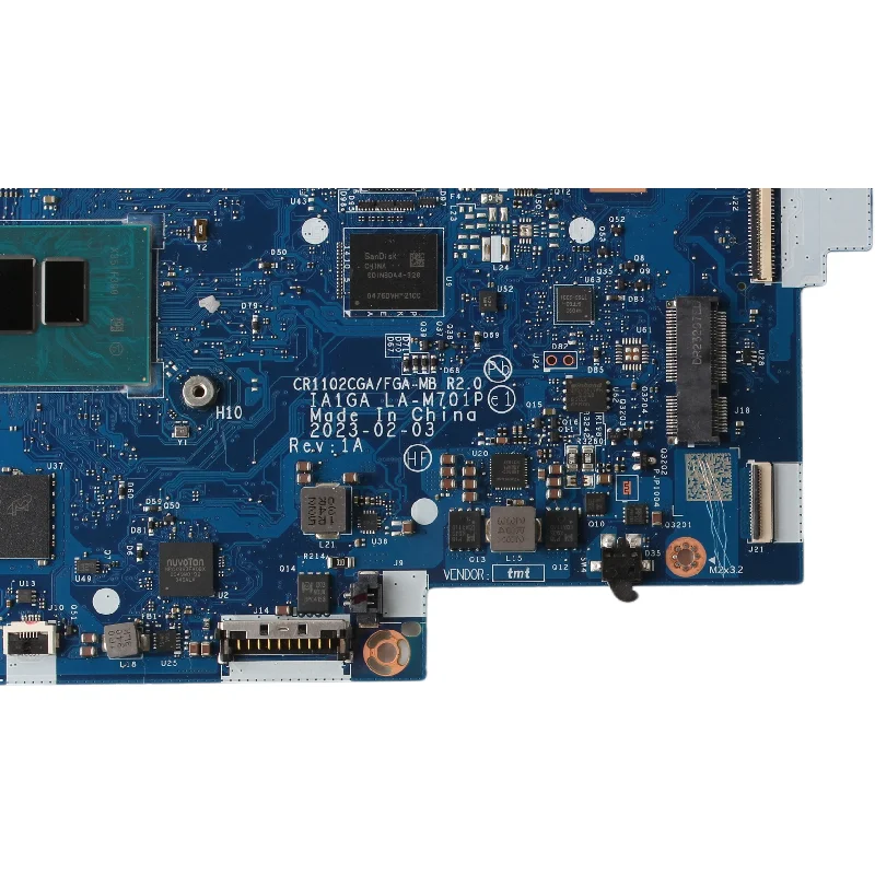 Placa-Mãe para Laptop LA-M701P CPU N100 DDR4 SSD-32G RAM-4G 100% Testada e Aprovada - Image 3
