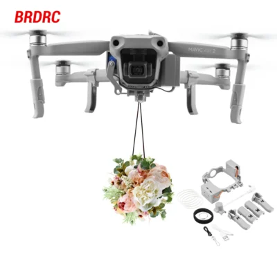 Sistema airdrop para dji mavic air 2/air 2s mini 2 mavic 2 pro drone isca de pesca presente resgate lançador remoto