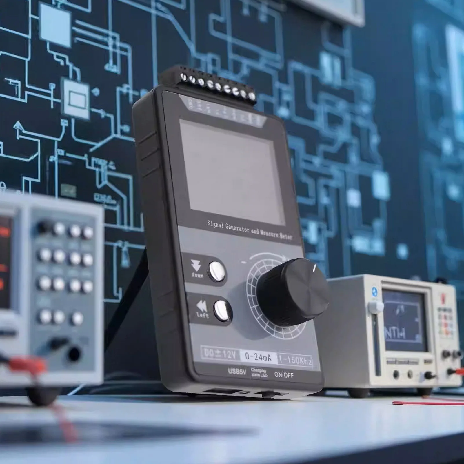 Gerador de Sinal Ajustável 4-20mA, Simulador de Tensão e Corrente DC para Teste e Calibração de Painéis de Controle PLC, LED e Pulso PWM 1-150kHz - Image 4
