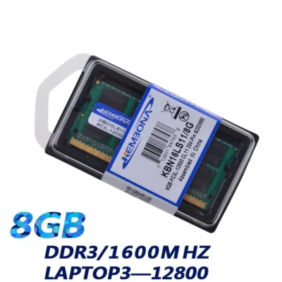 KEMBONA-RAM da memória para o portátil, KBA16LS11/8, 1600Mzh, DDR3, 8GB, DDR3L, 1.35 V, PC3-12800L, 1.35 V
