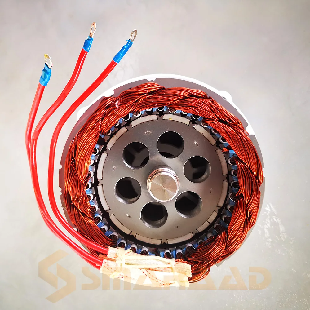 Gerador de 300w, 400w, 500w e 600w, 12v, 24v e 48v, 3 fases, ímã permanente, alternadores ac para motor eólico, turbina de água, diesel - Image 3