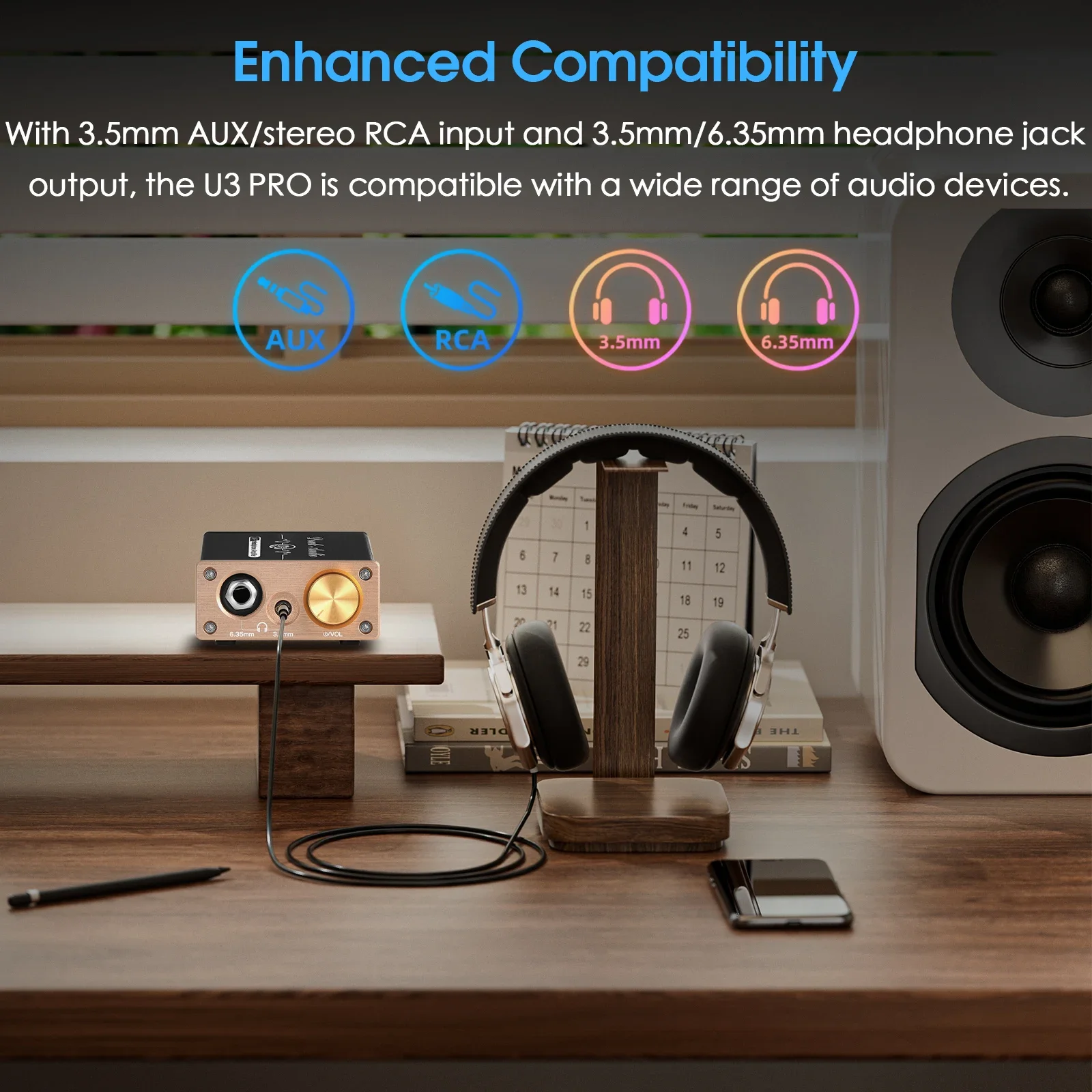 Douk Audio U3PRO HiFi Amplificador de fone de ouvido Mini Classe A Amplificador de mesa para fones de ouvido DC5V - Image 3