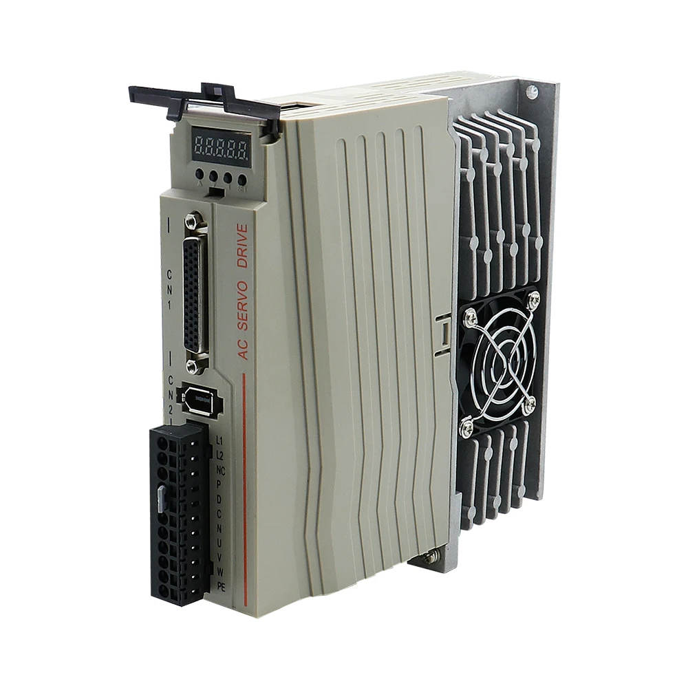80 flange ac servo motor 220v 750w 1000w 2.4nm/3.8nm + driver T3D-L20A-RABN com cabo de 3m para máquina cnc - Image 3