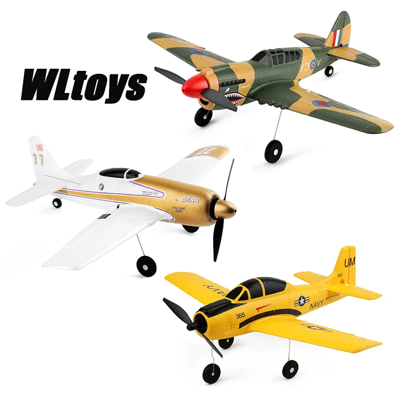 Wltoys a220 a210 a250 a500 2.4g 4ch 6g/3d dublê avião de seis eixos rc lutador avião planador elétrico brinquedo ao ar livre