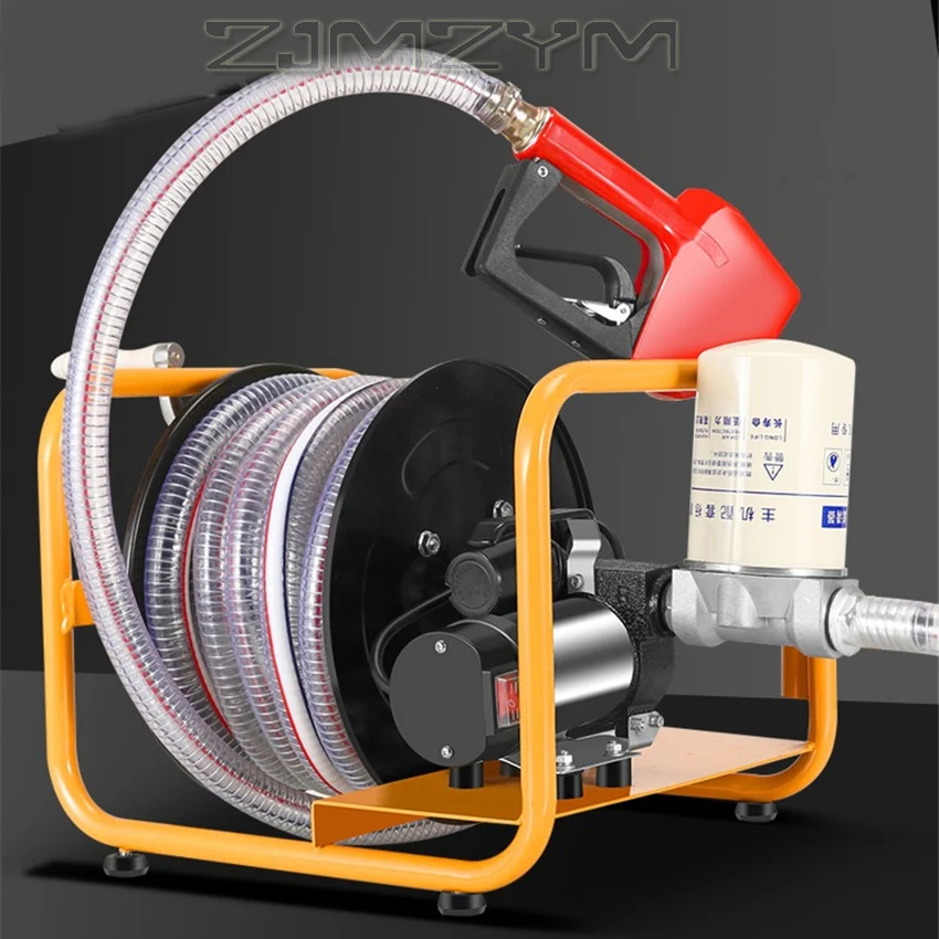 Bomba de óleo elétrica diesel 12v 24v 220v dispensador de combustível montado em carro pequena bomba de combustível máquina de bombeamento 450w - Image 5