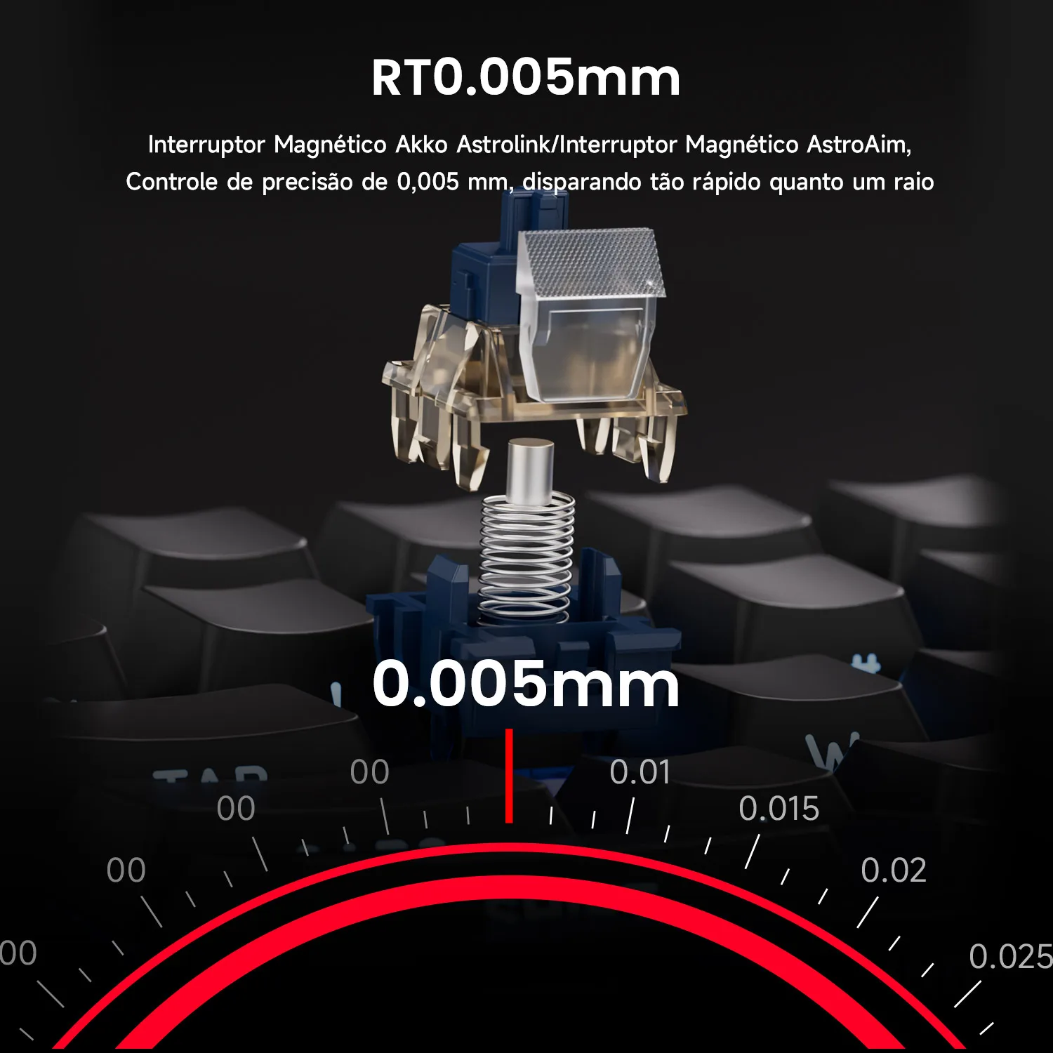 Akko tac75 he teclado magnético 75% gatilho rápido 0.005mm rgb 8k taxa de pesquisa com fio mecânico esports teclado para jogos para gamer - Image 3