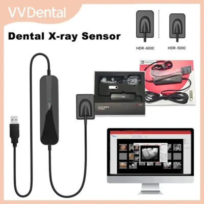 Sensor de raio x dental portátil digital intraoral hd lmaging sistema radiografia acessível hdr500c/600c cabo usb equipamento odontológico